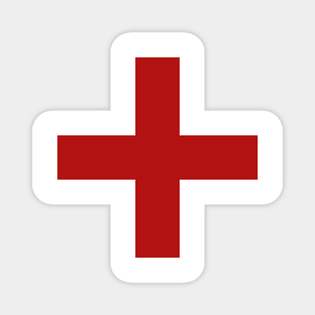 Red Cross Magnet by GMAT