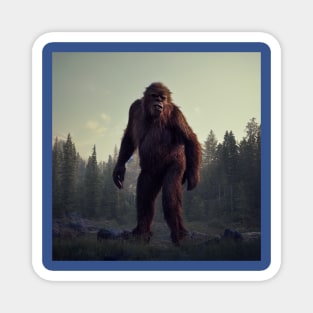 Sasquatch in Nature Magnet