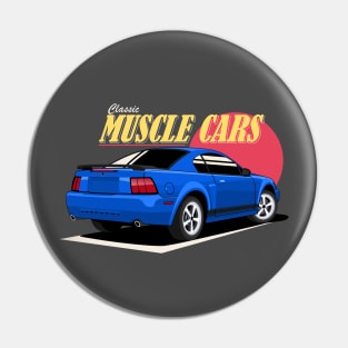 Classic Muscle Cars Pin