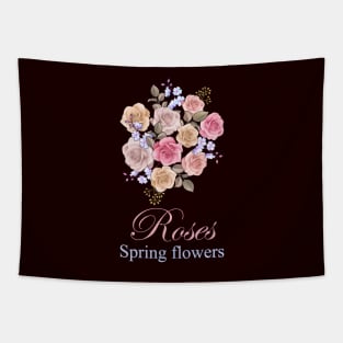 Roses-Beautiful Vintage Roses Tapestry