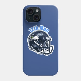 Seattle Seahawks 12th Man Helmet Phone Case