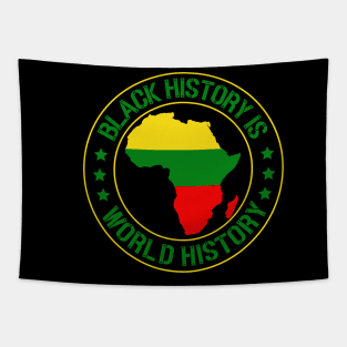 Black History Is World History,  Black History Month Tapestry