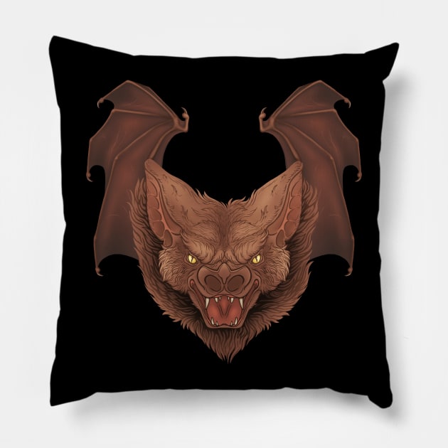 Vampire Bat Pillow by JFells