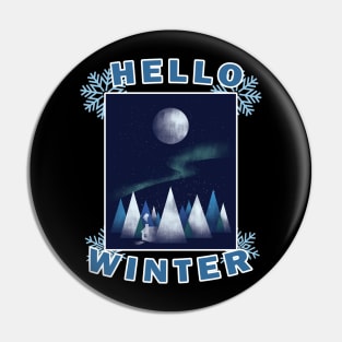 HELLO WINTER Pin