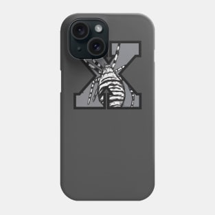 Letter X with spider inside Phone Case