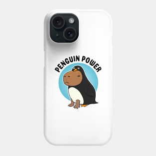 Penguin power Capybara Penguin Phone Case