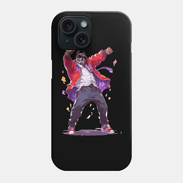 Dancing Dog English Bulldog Lover Phone Case by QQdesigns