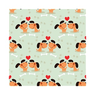 Dog pattern T-Shirt