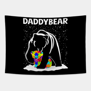 Daddybear Autism Fathers Day Gifts Tapestry