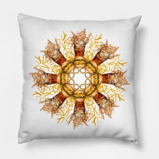 fast food mandala Pillow