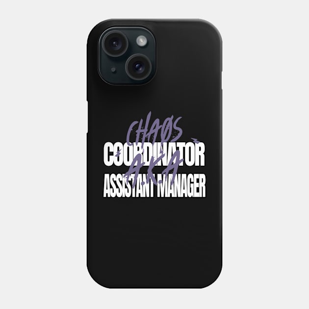 Chaos Coordinate A.K.A. Assistant Manager Phone Case by AutomaticSoul