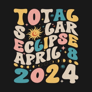 Total Solar Eclipse -retro groovy T-Shirt