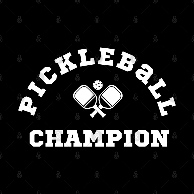 Pickleball CHAMPION, paddle ball, winner of fun pickleball tournament by KIRBY-Z Studio
