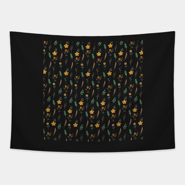 Little Flowers Tapestry by CarolineTherese