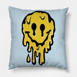 Acid Face Smiley Grime Melt Pillow