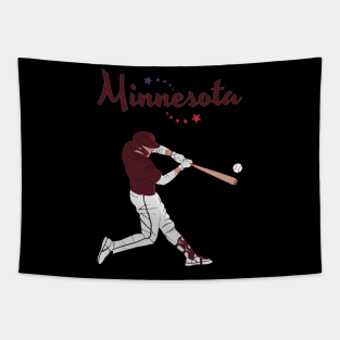 Minnesota USA Baseball Tapestry