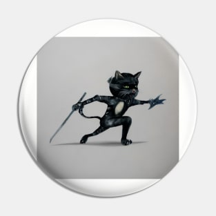 Ninja cat Pin