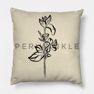 Periwinkle flowers Pillow