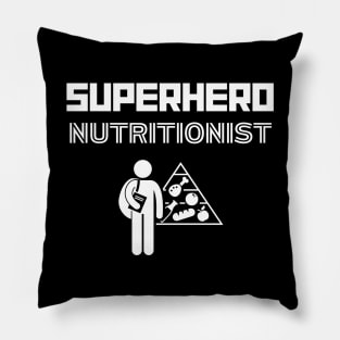 Superhero Nutritionist Food Pyramid Pillow