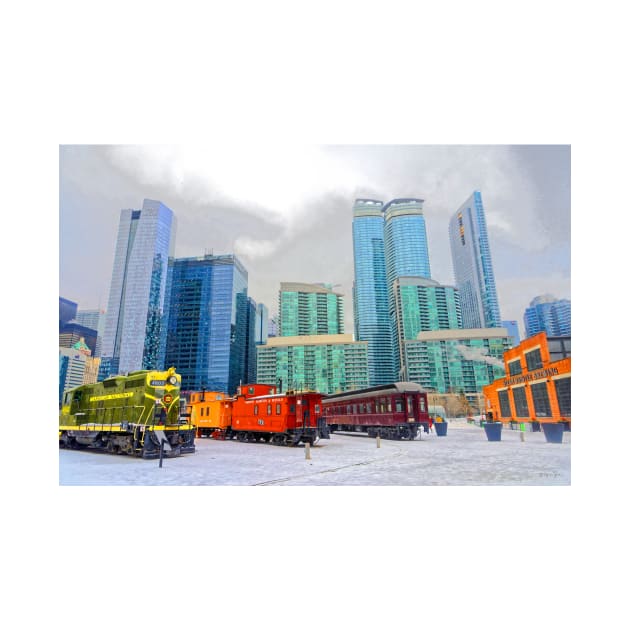 Trains in Roundhouse Park, Toronto by BrianPShaw