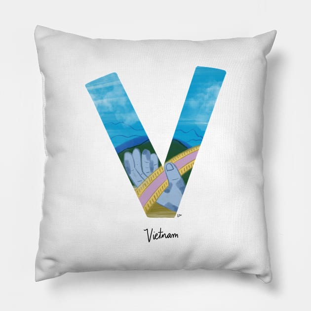 Bucket list destination - Vietnam Pillow by gabbadelgado