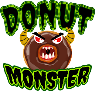 Donut Monster Halloween Shirt Magnet