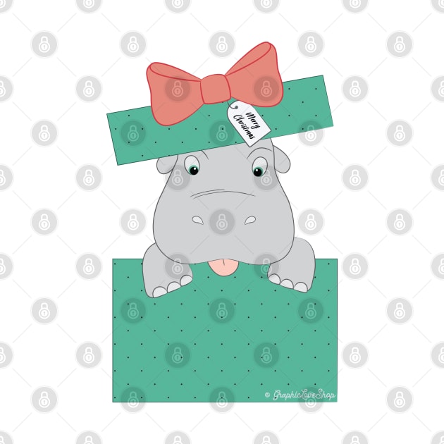 I Want a Hippopotamus for Christmas, Pastel © GraphicLoveShop by GraphicLoveShop