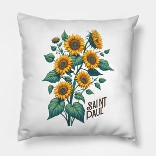 Saint Paul Sunflower Pillow