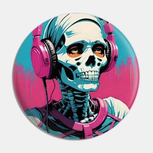 Retro Mummy DJ Pin