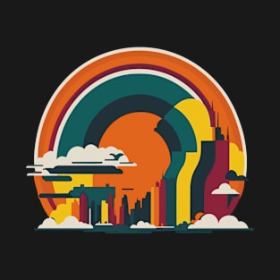 abstract skyline T-Shirt