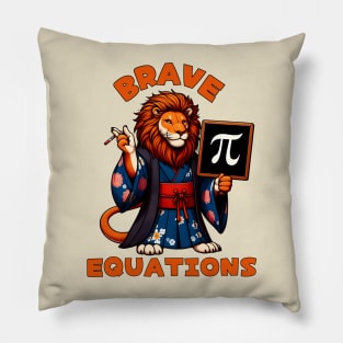 Pi day lion Pillow