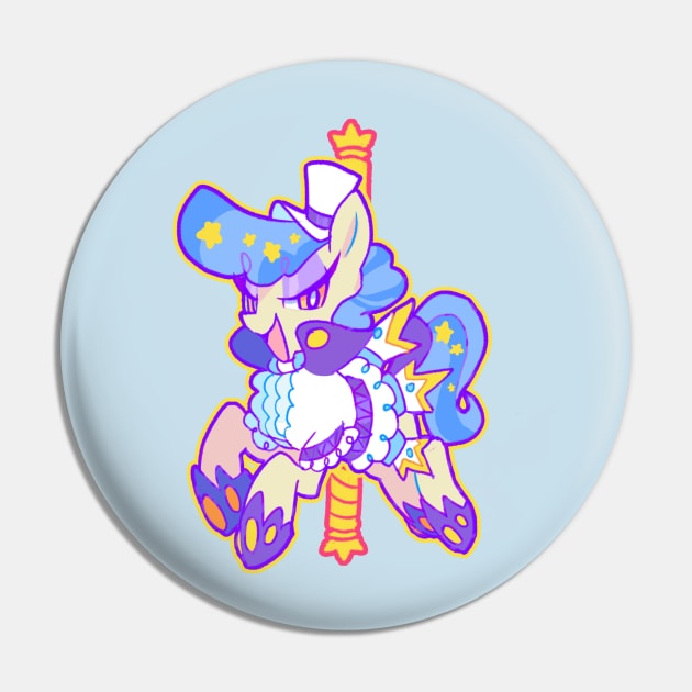 Sapphire  Carousel Pin by JellyJean