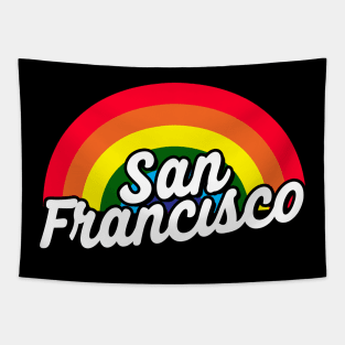 San Francisco LGBT Gay Pride Rainbow Flag Tapestry