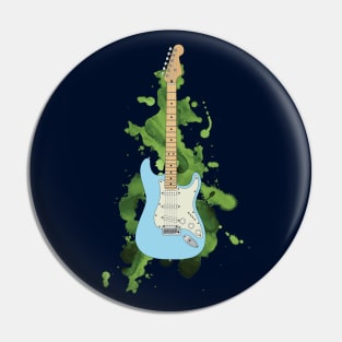 S-Style Electric Guitar Daphne Blue Color Pin