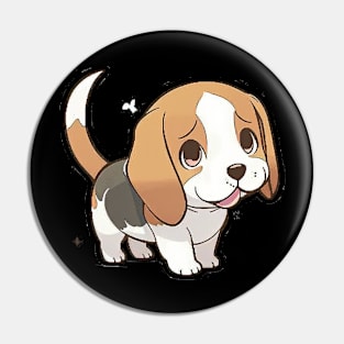 Beagle Kawaii Pin