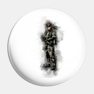 Solid Snake - MGS (Watercolor) Pin