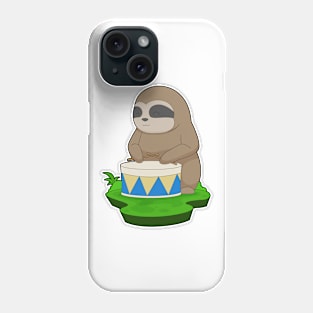 Sloth Musician Drum Music Phone Case