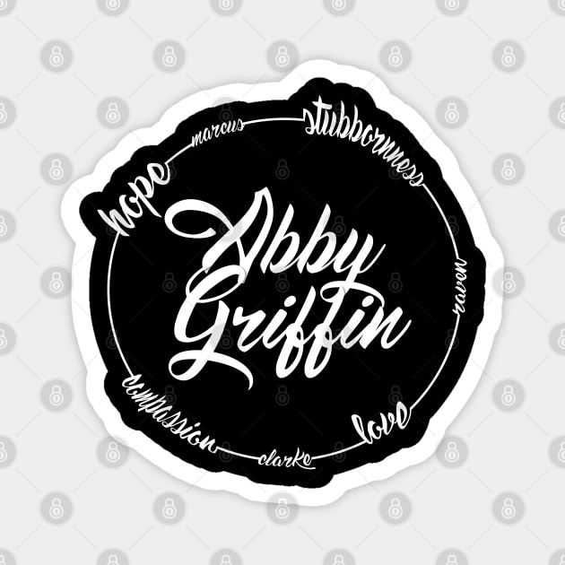 Abby Griffin Lettering - The 100 - Magnet | TeePublic