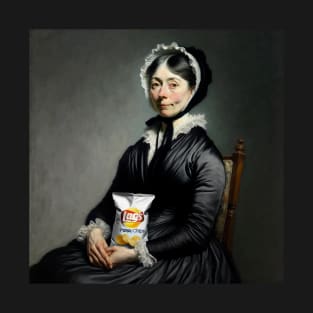 Whistler's Mother's Snack Break: National Potato Chip Day T-Shirt