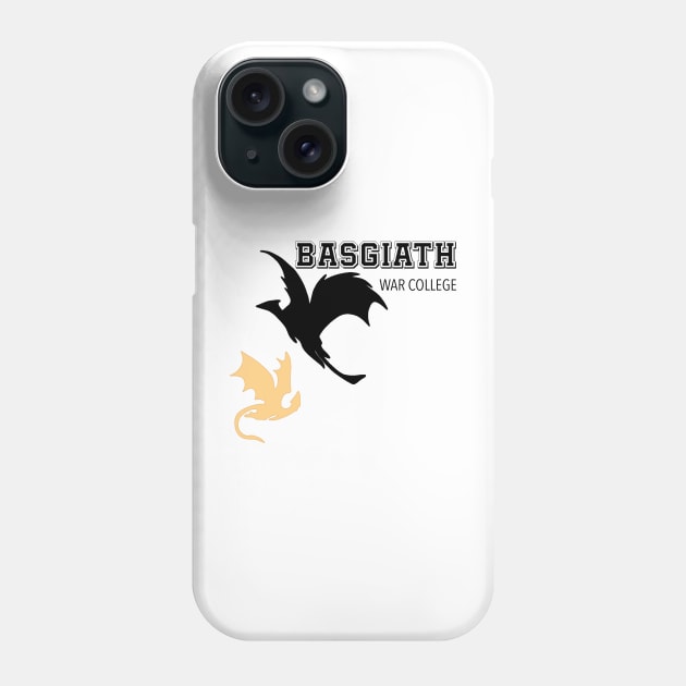 Basgiath War College Dragons Fourth Wing Book Fan Art Tairn Andarna Phone Case by thenewkidprints