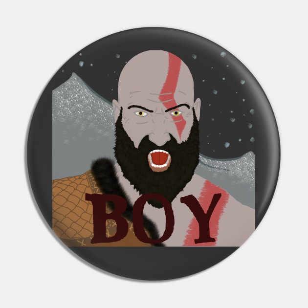 Boy - God of War Pin by KinaDesigns