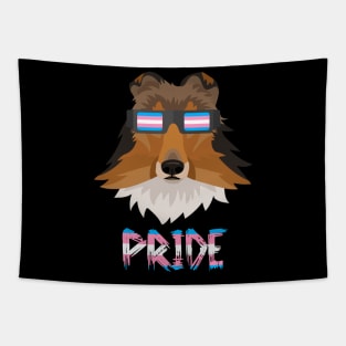 Sheltie Transgender Flag Lgbt Tapestry