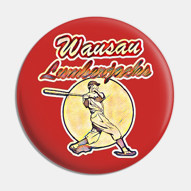 Wausau Lumberjacks Baseball Pin by Kitta’s Shop