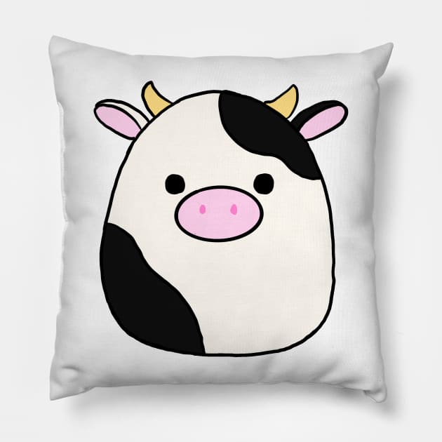 Connor moo squish stuffed animal cute Pillow by Ech0mun