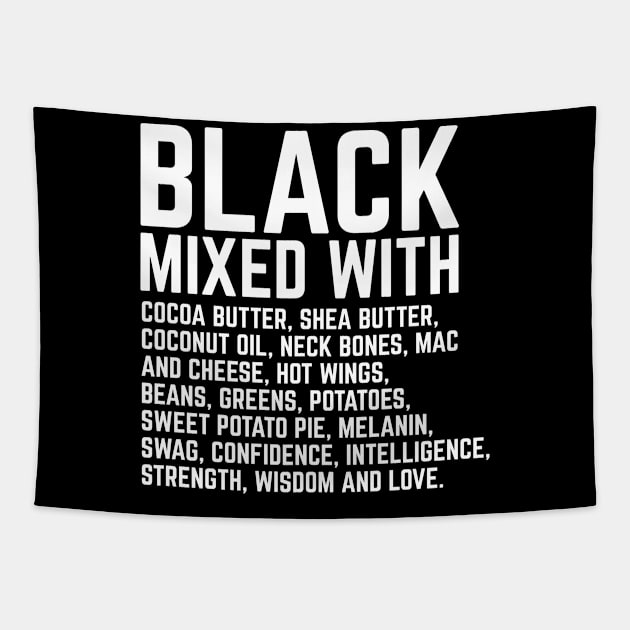 Black Mixed With Coconut Butter, Shea Butter, etc. Tapestry by blackartmattersshop