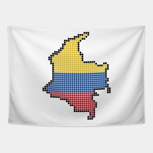 Colombia in Blocks 8-bit Tapestry