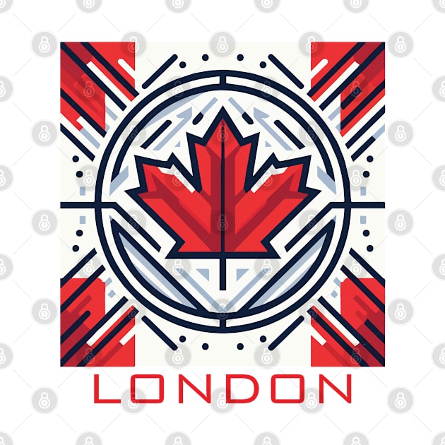 London Ontario Canada Flag by Heartsake