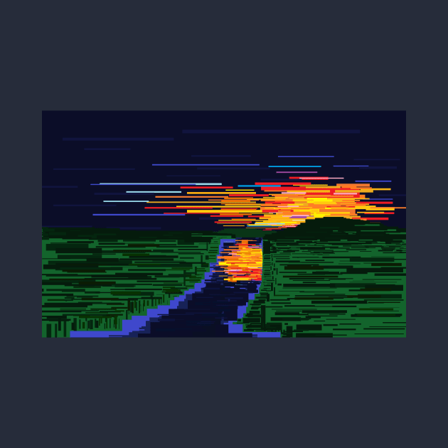 Blocky Sunset by XCDesign