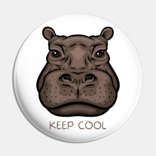 Cool Hippo Pin