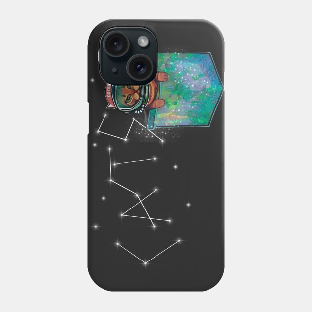 Grumpy bengal space cat in pocket cats occupy universe Phone Case by Meakm